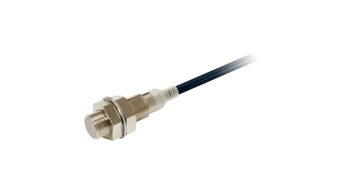 Omron Inductive Barrel-Style Inductive Proximity Sensor, M12 x 1, 4 mm Detection, NPN Output, IP67, IP67G, IP69K