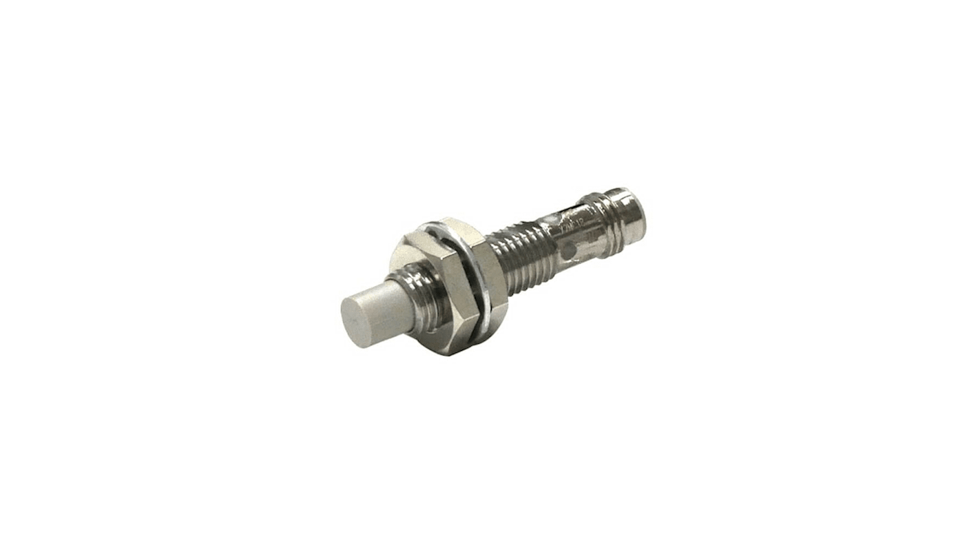 Omron Inductive Barrel-Style Inductive Proximity Sensor, M8 x 1, 4 mm Detection, PNP Output, IP67, IP69K