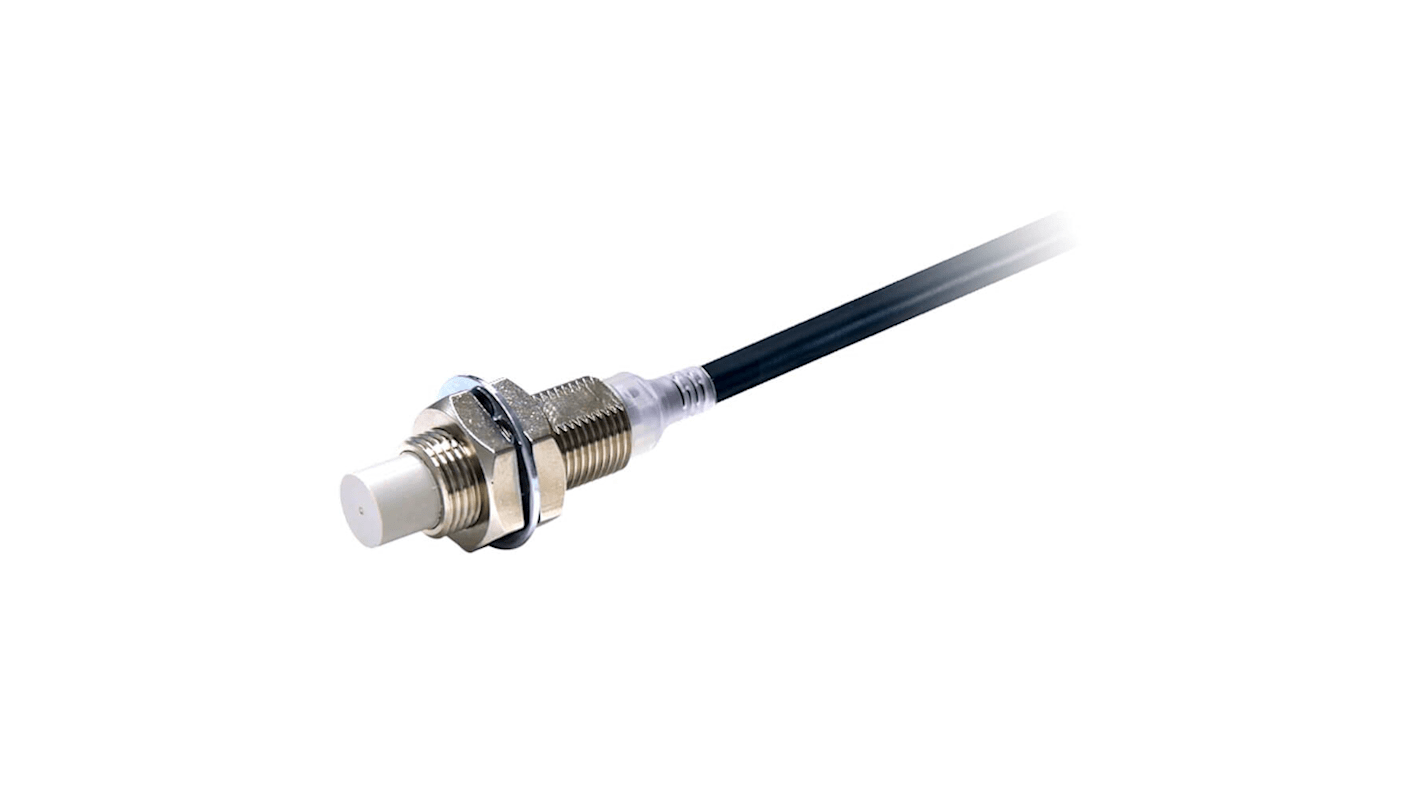 Omron Inductive Barrel-Style Inductive Proximity Sensor, M12 x 1, 8 mm Detection, PNP Output, IP67, IP67G, IP69K