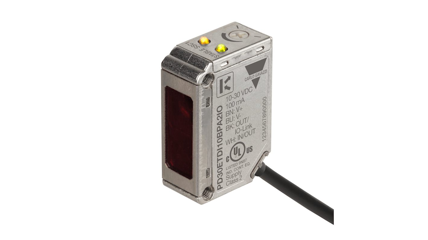 RS PRO Polarised Retro Reflection Photoelectric Sensor, Block Sensor, 1 m Detection Range IO-LINK