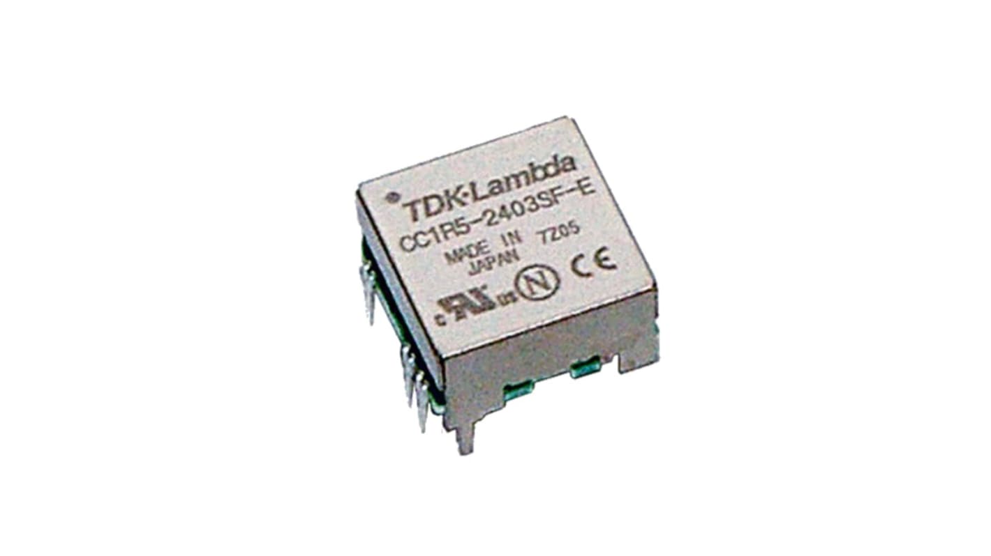 TDKラムダ DC-DCコンバータ Vout：5V dc 2.97 → 5.5 V dc, 1.5W, CC1R5-0305SF-E