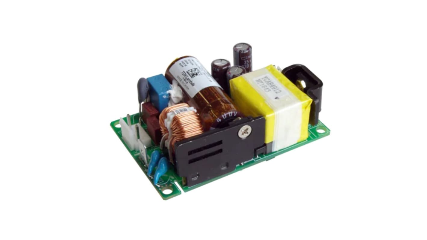 TDK-Lambda AC-DC Converter, CME60A-12, 12V dc, 5A, 60W, 1 Output, 85 → 265V ac Input Voltage