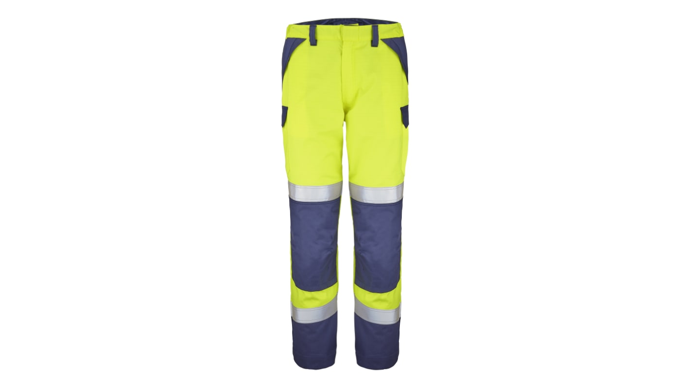Pantalon haute visibilité Cepovett Safety ATEX HV 260, taille XXL, Jaune-bleu marine fluorescent, Unisexe, Ignifuge