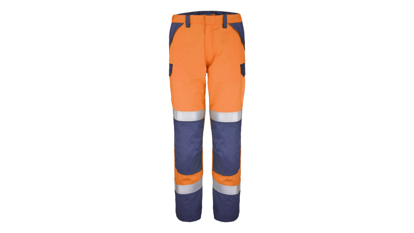 Pantalon haute visibilité Cepovett Safety Atex HV 300 XP, taille S, Orange/bleu marine, Unisexe, Ignifuge