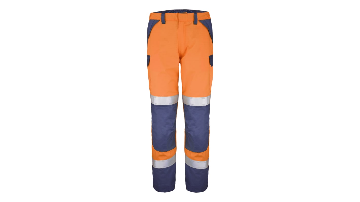 Pantalon haute visibilité Cepovett Safety Atex HV 300 XP, taille M, Orange/bleu marine, Unisexe, Ignifuge