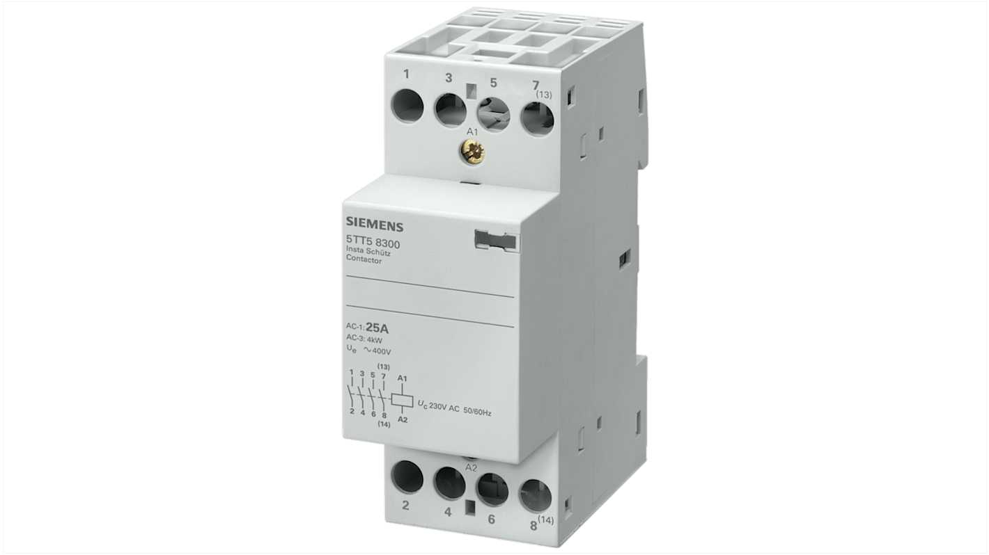 Siemens SENTRON Leistungsschütz 230 V-Spule / 25 A 2 kW 4 Schließer Schalten von Kondensatoren