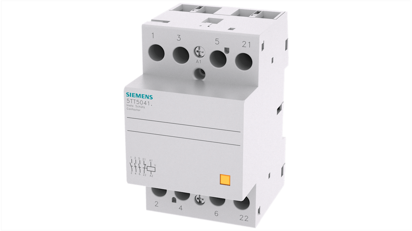 Siemens SENTRON Leistungsschütz / 230 V Spule 3 Schließer, 1 Öffner / 40 A, Schalten von Kondensatoren