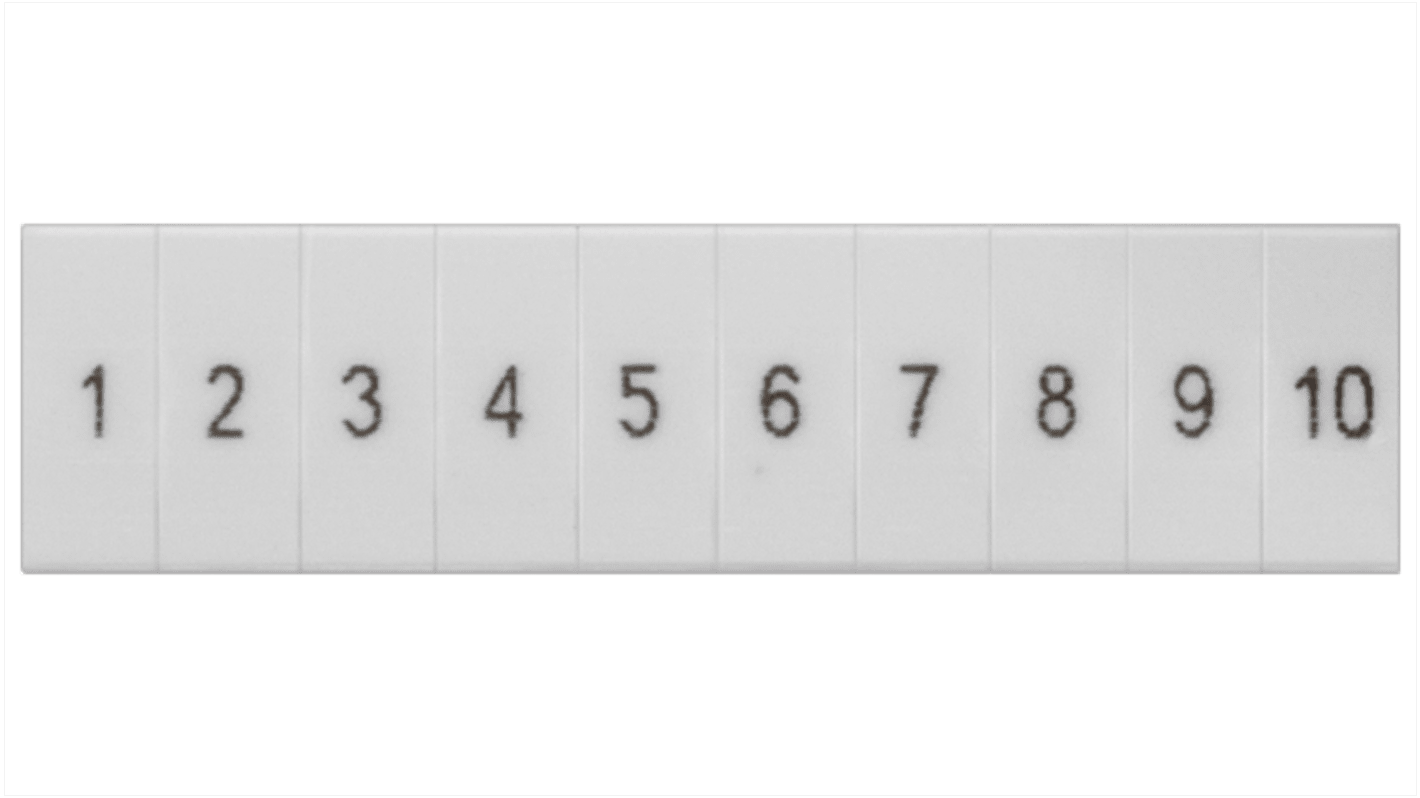Tira de marcador 8WH8120 para uso con Sistema de etiquetado estándar, bloque Terminal