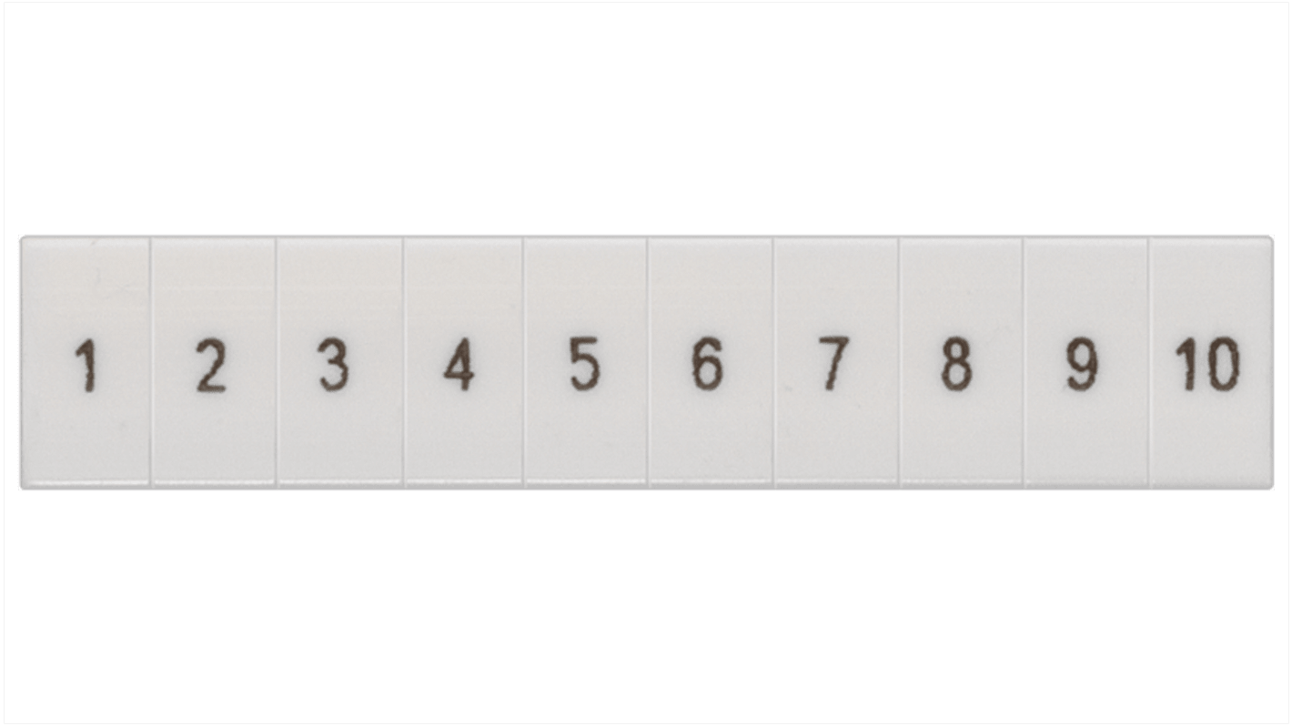 Siemens, 8WH8120 Marker Strip for use with Standard Labelling System, Terminal Block