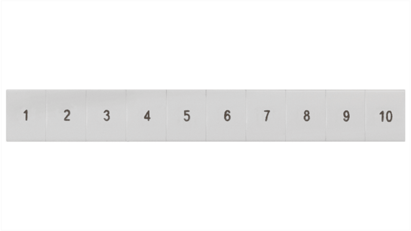 Siemens マーカーストリップ 8WH8120-4AB45 8WH8120, マーカーストリップ for use with 標準ラベル作成システム、 Terminal Block