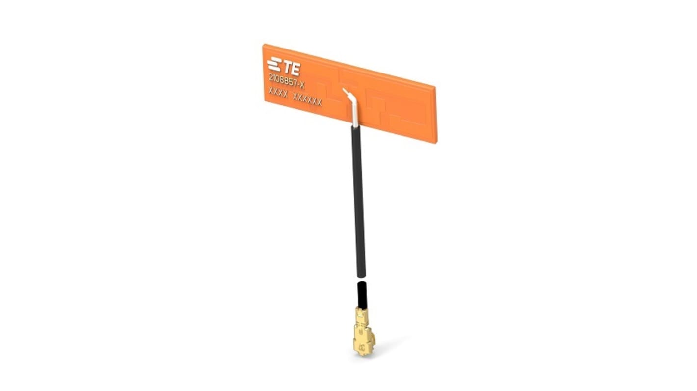 Mindenirányú TE Connectivity WiFi antenna Ragasztó 2108857-4 NYÁK Belső 200mm Apa 6.4dBi Bluetooth (BLE), WiFi, ZigBee