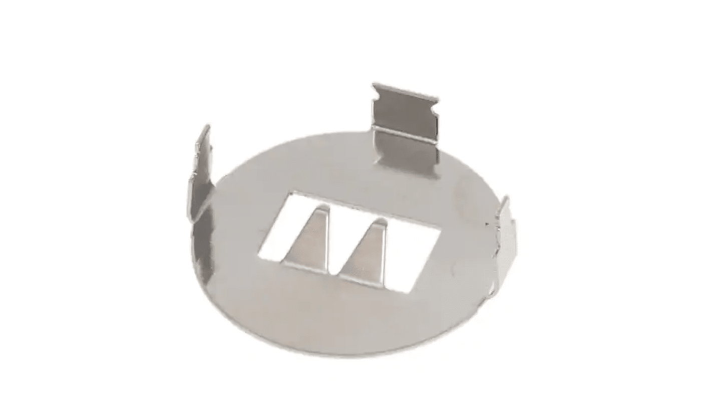 Clip per batteria CR2032, montaggio Through Hole, contatti Linguetta