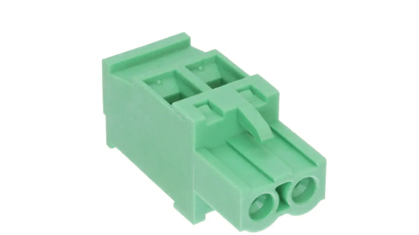 RS PRO 5.08mm Pitch 2 Way Pluggable Terminal Block, Plug, Free Hanging