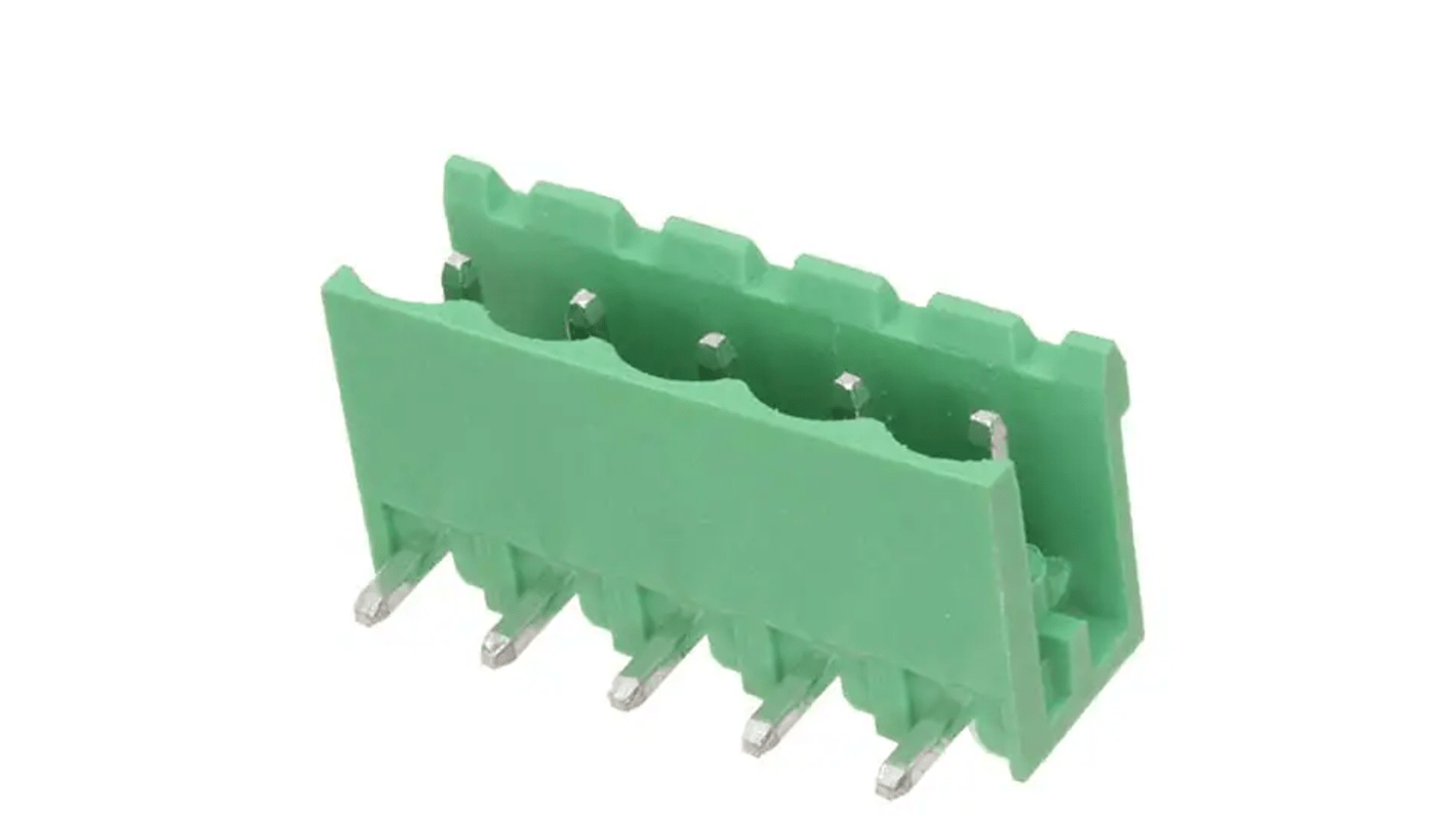 RS PRO 5mm Pitch 5 Way Pluggable Terminal Block, Header, Through Hole RS