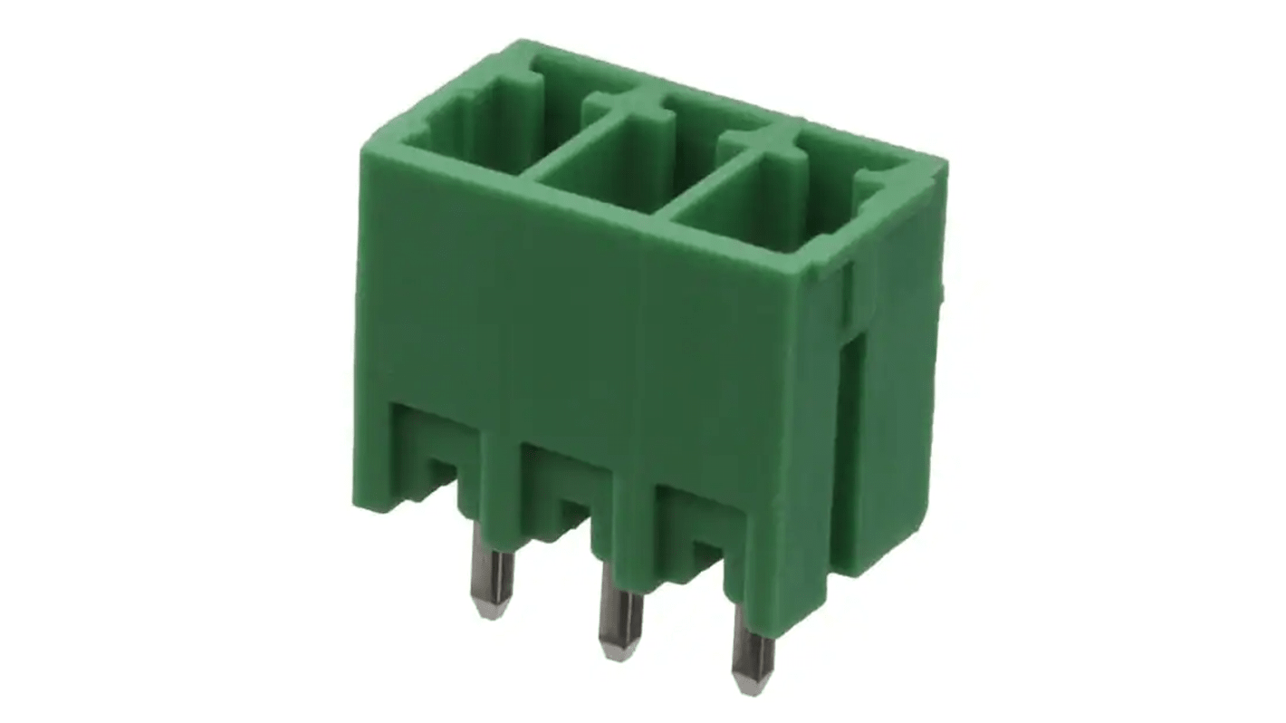 RS PRO 3.5mm Pitch 3 Way Pluggable Terminal Block, Header, Through Hole