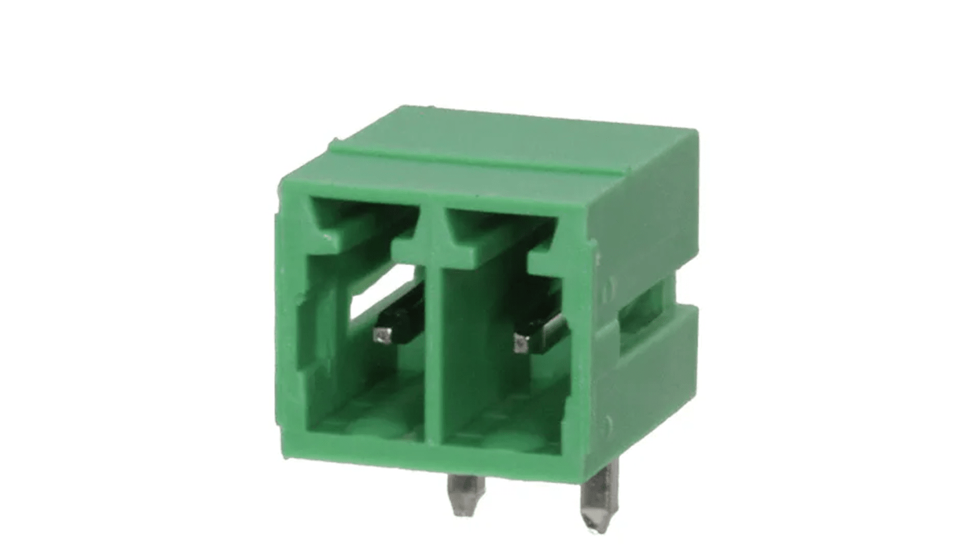 Morsettiera per circuito stampato RS PRO Maschio a 2 vie, 1 fila, passo 3.5mm, Montaggio su foro passante