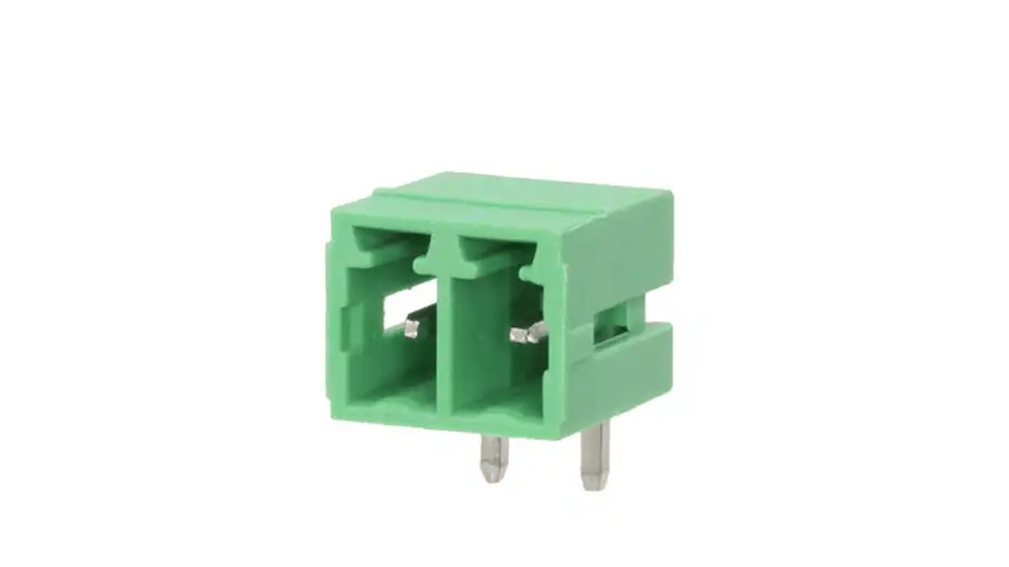 RS PRO 3.81mm Pitch 2 Way Pluggable Terminal Block, Header, Through Hole