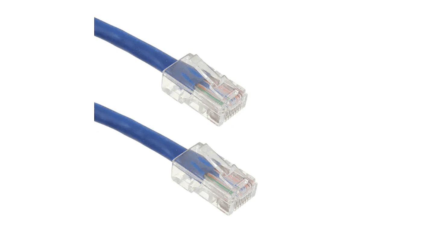 RS PRO Ethernetkabel Cat.5e, 915mm, Blau Patchkabel, A RJ45 U/UTP Stecker, B RJ45