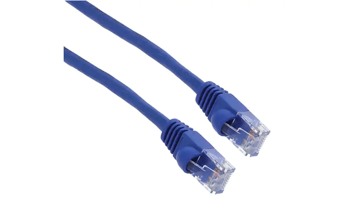 Cable Ethernet Cat5e U/UTP RS PRO de color Azul, long. 2.1m, funda de PVC, UL 94 V0