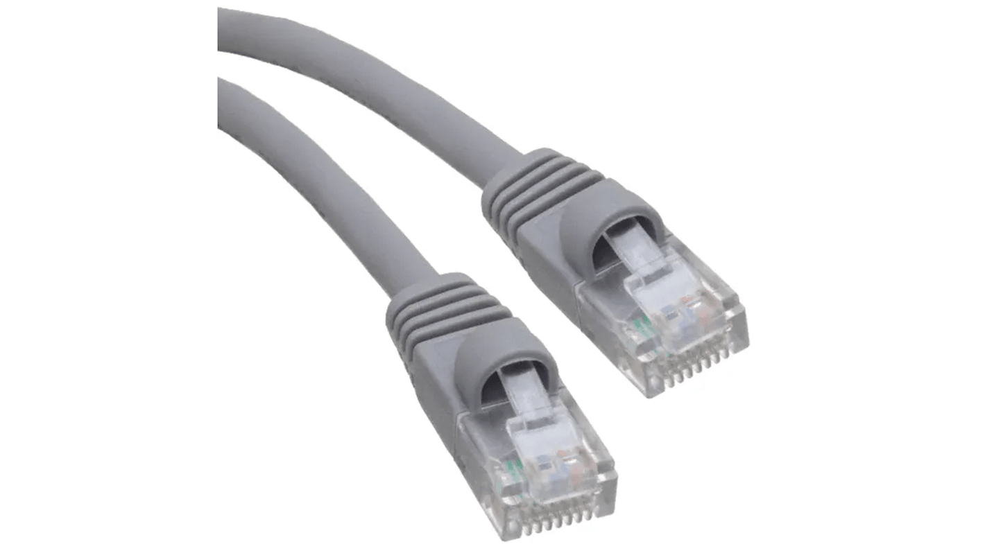 RS PRO Cat5e RJ45 to RJ45 Cable, U/UTP, Grey, 3m RS