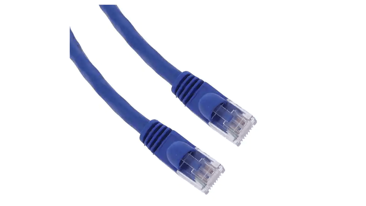 RS PRO Cat6 RJ45 to RJ45 Ethernet Cable, U/UTP, Blue, 915mm