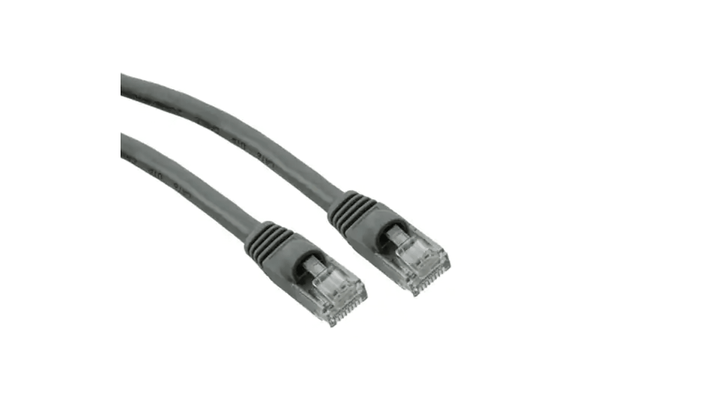 RS PRO Cat6 Male RJ45 to Male RJ45 Ethernet Cable, U/UTP, Grey PVC Sheath, 915mm, UL 94 V0