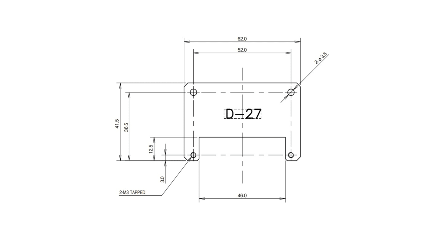 TDKラムダ 取り付けブラケット ZWS100BAF用 アクセサリ D-27