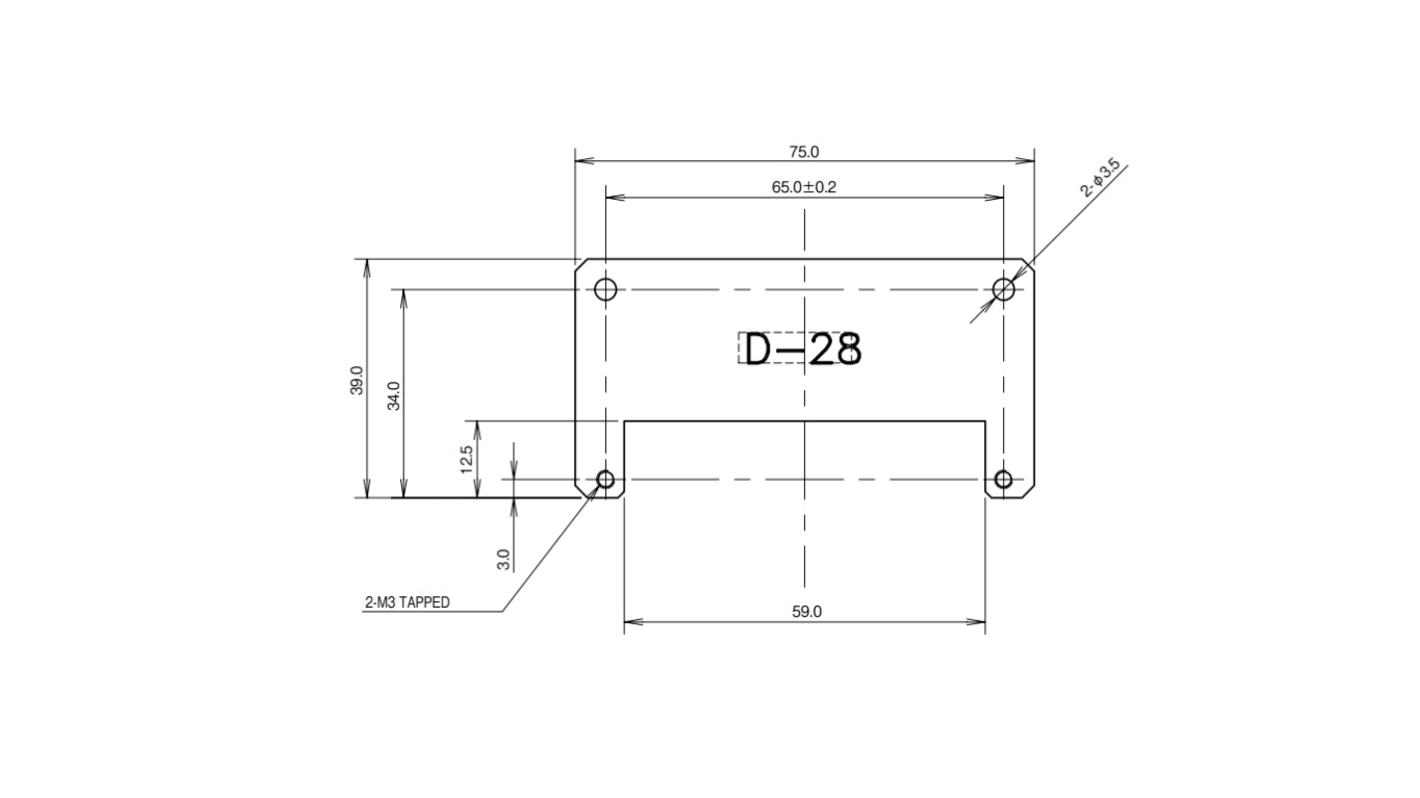 TDKラムダ 取り付けブラケット ZWS150BP-24用 アクセサリ D-28