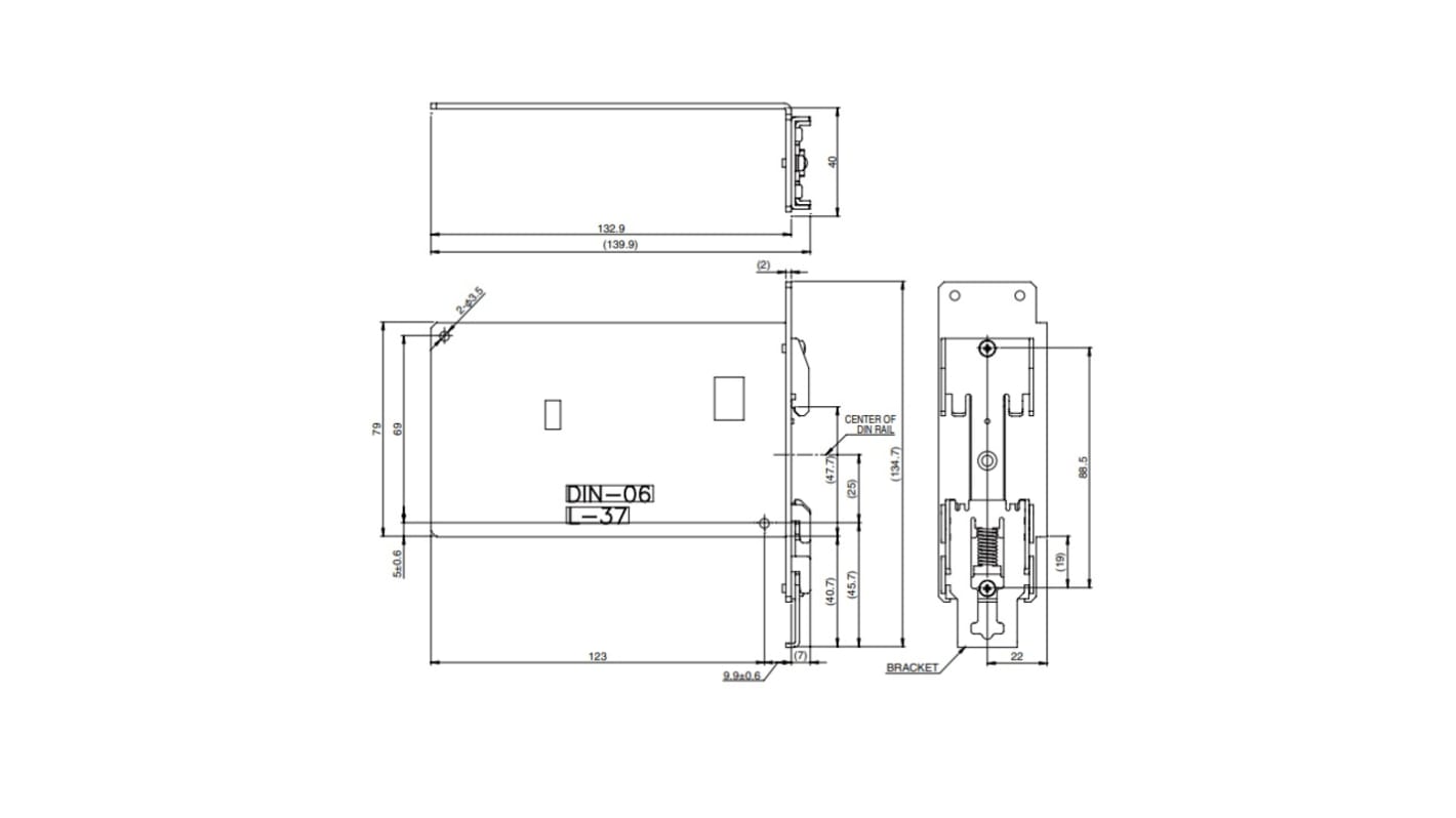 TDK-Lambda Mounting Bracket, for use with RWS150B, RWS-B Series