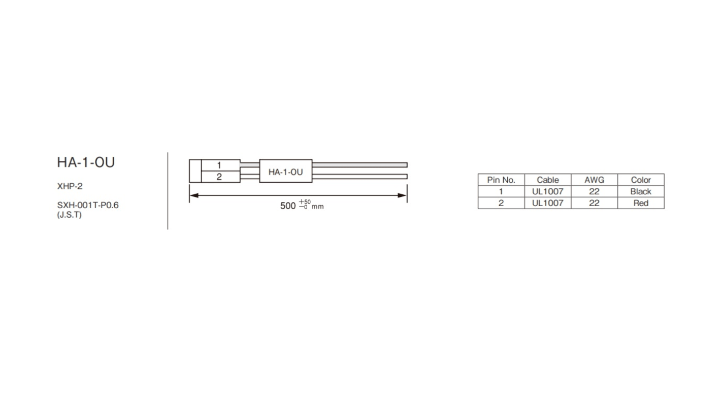 TDKラムダ ワイヤハーネス VS10C用 アクセサリ HA-1-OU VS-C