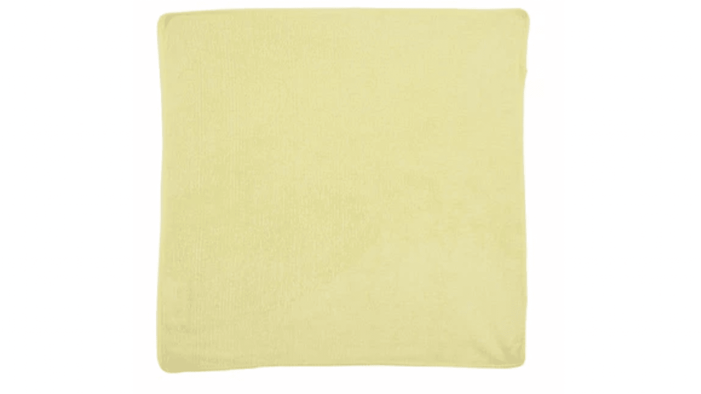 Rubbermaid Commercial Products Microfiber Light Duty Cloth Yellow Microfibre Cloths for Wet/Dry, Case of 24