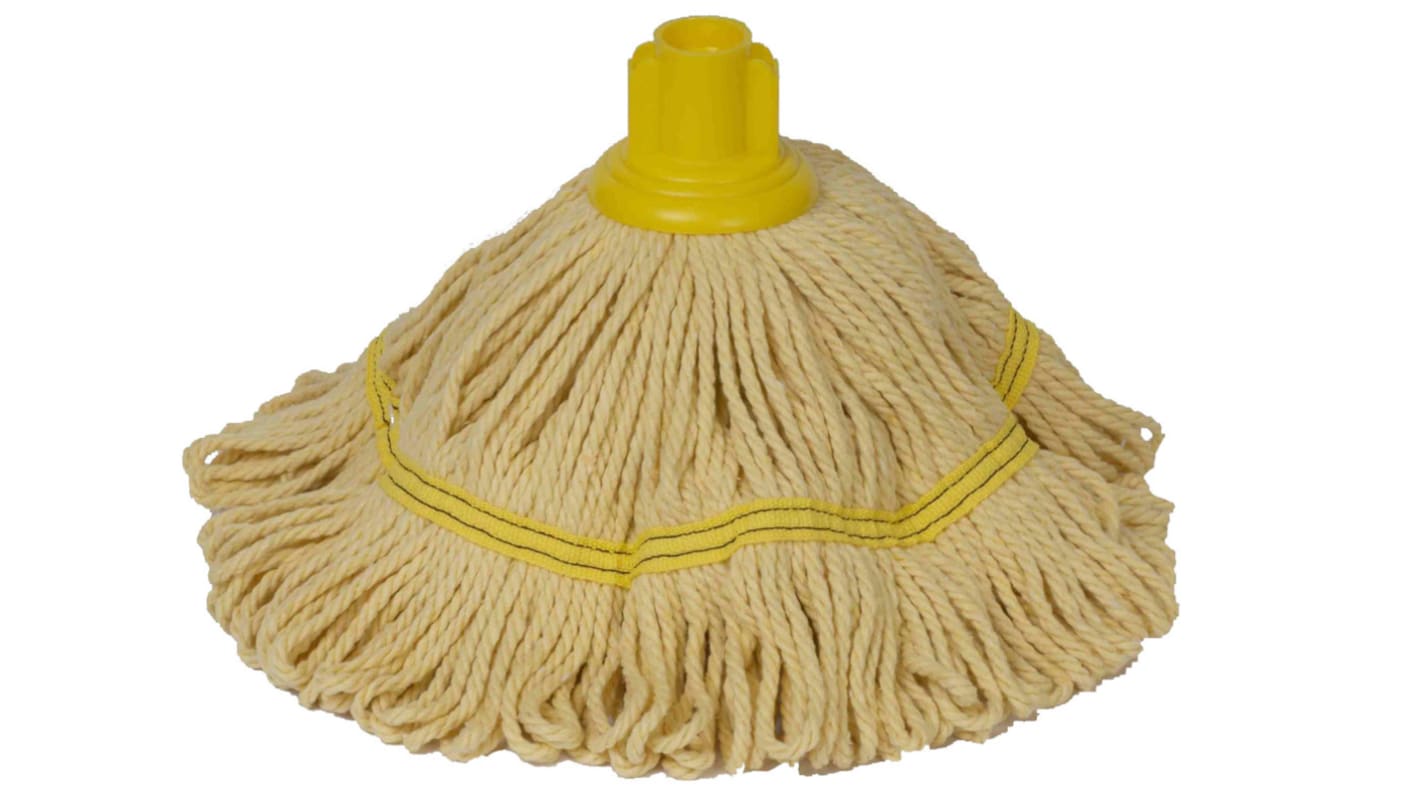 Vikan 200g Yellow Cotton Mop and Handle