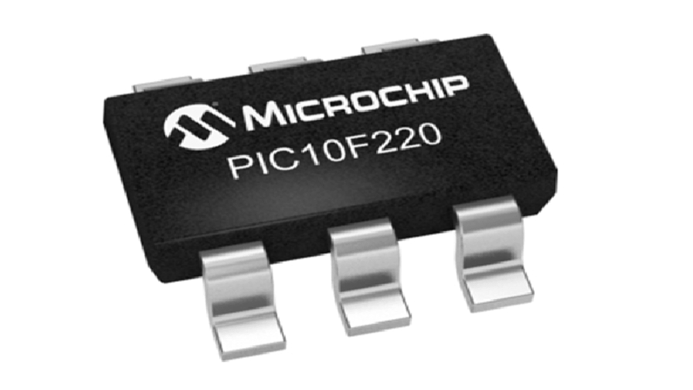Microchip Mikrocontroller PIC10 PIC SMD SOT-23 6-Pin