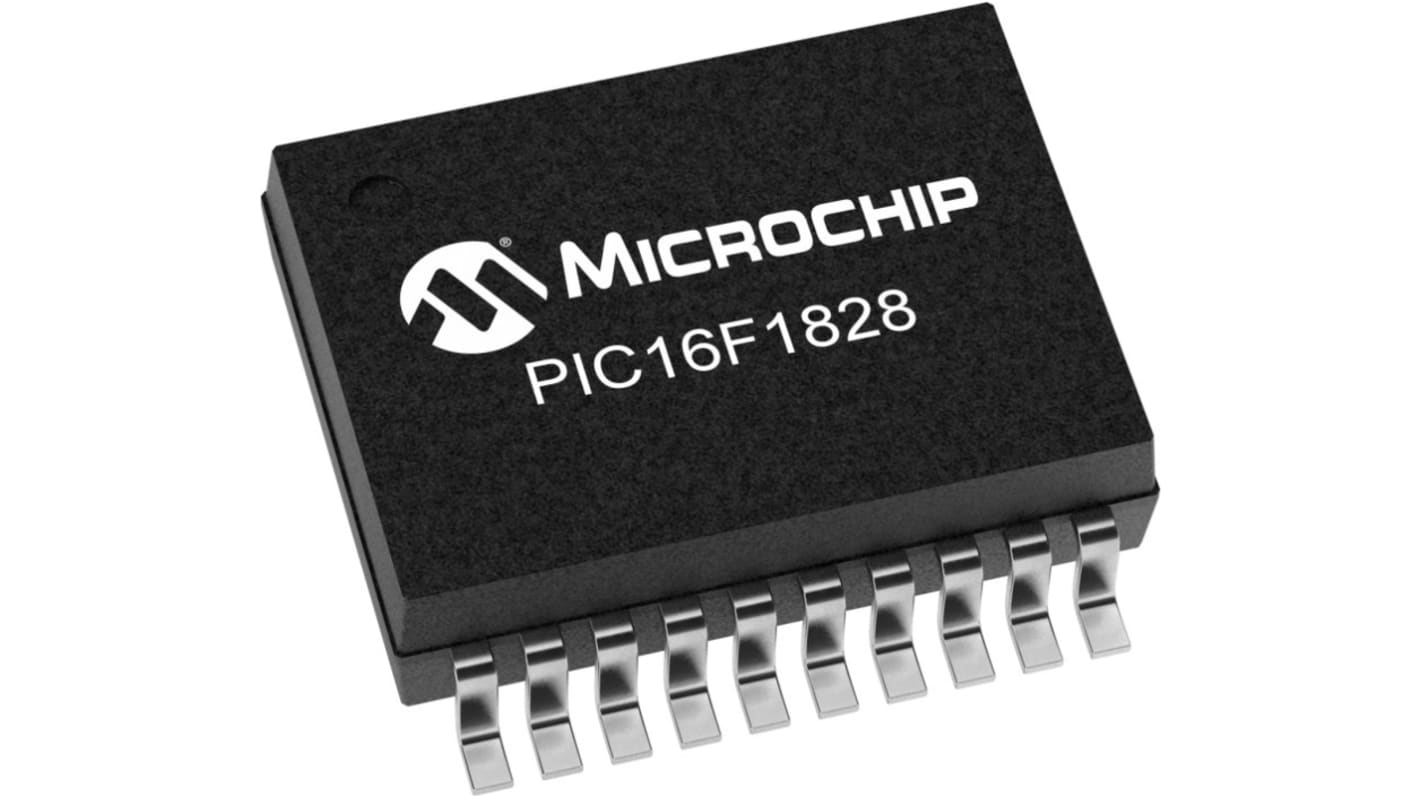 Microchip PIC16F1828T-I/SS PIC Microcontroller, PIC16, 20-Pin SSOP