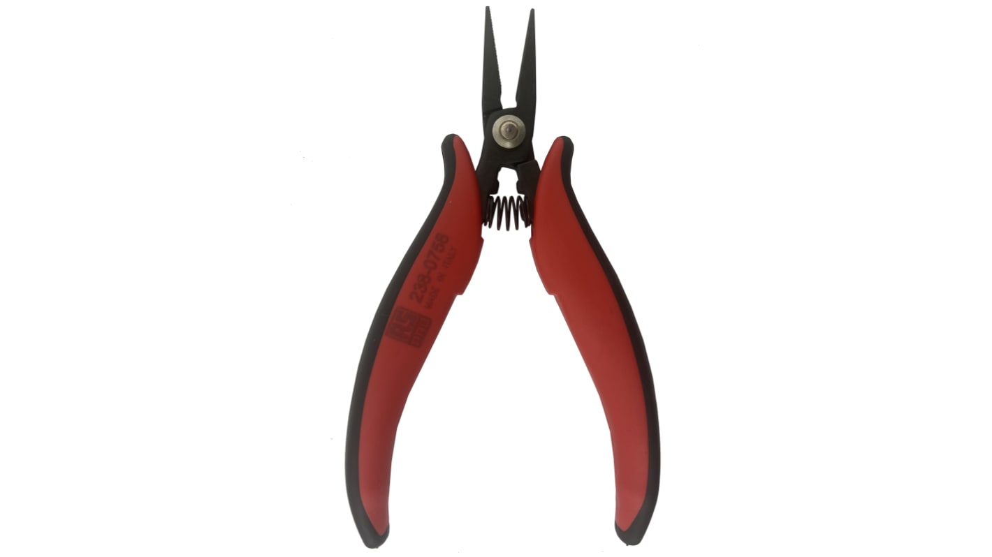 RS PRO Flat Nose Pliers, 154 mm Overall, Straight Tip, 25mm Jaw