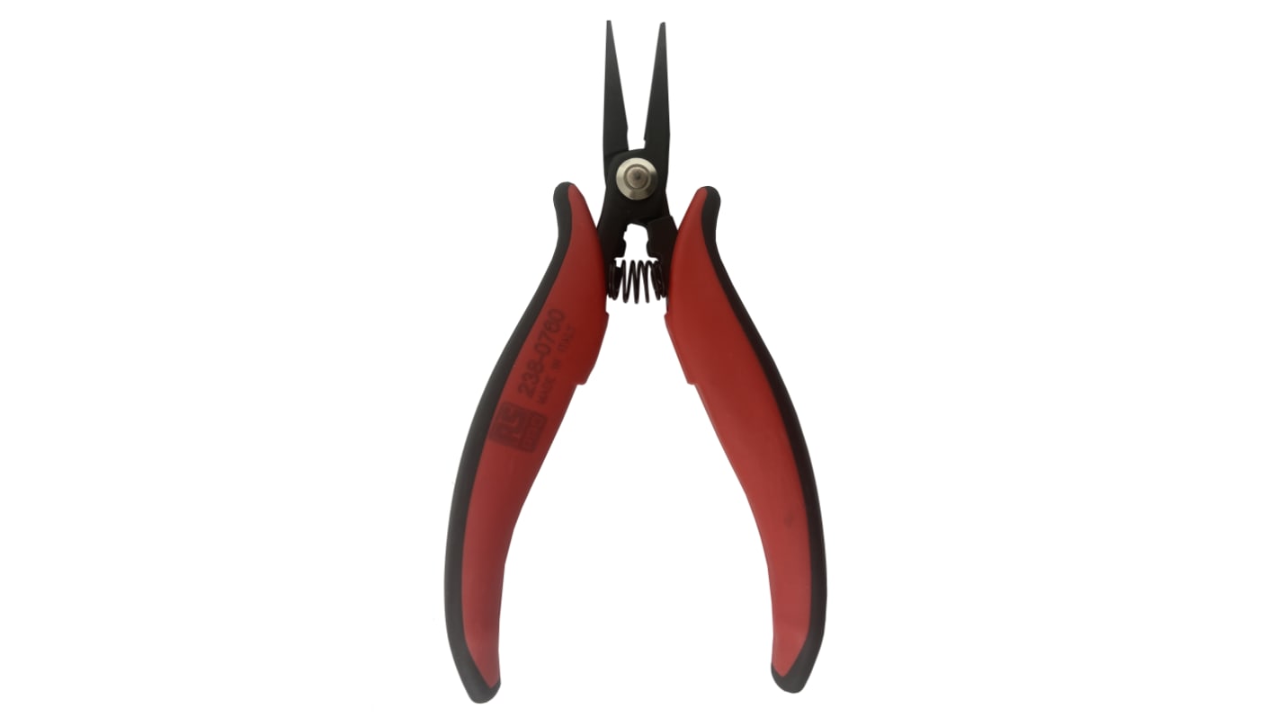 RS PRO Flat Nose Pliers, 154 mm Overall, Straight Tip, 25mm Jaw