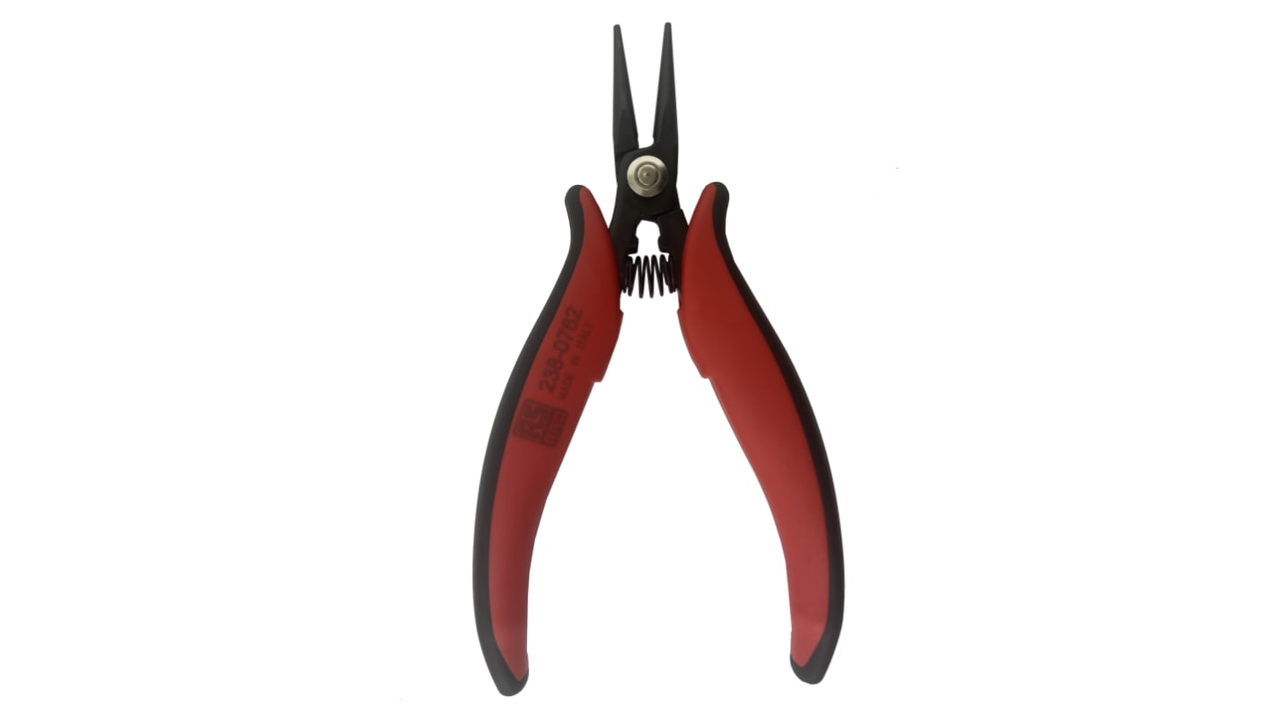 RS PRO Long Nose Pliers, 154 mm Overall, Straight Tip, 26mm Jaw