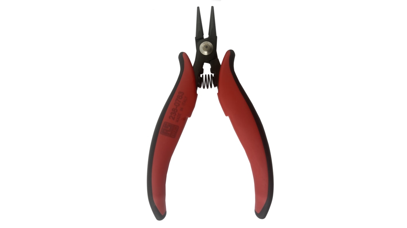 RS PRO Round Nose Pliers, 146 mm Overall, Straight Tip, 20mm Jaw