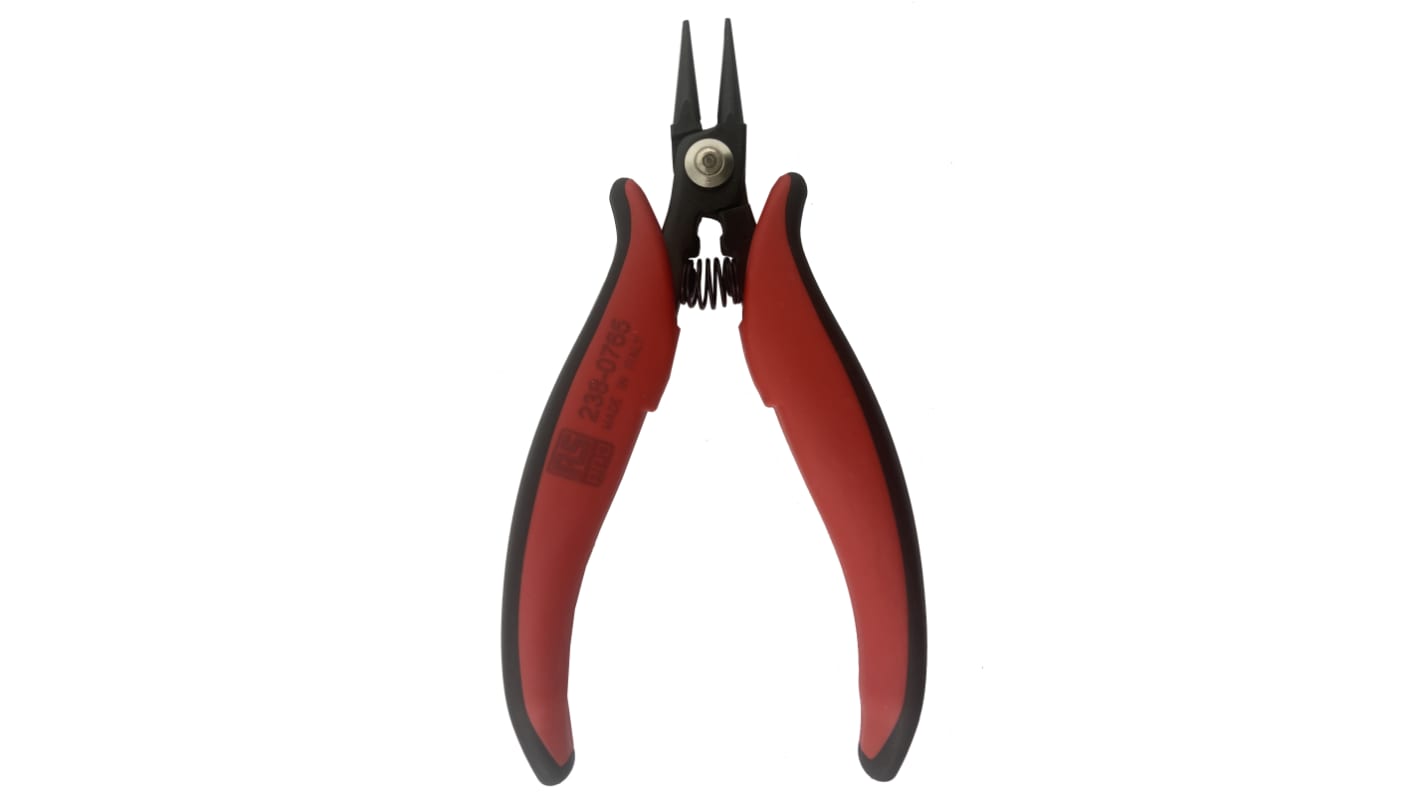 RS PRO Round Nose Pliers, 146 mm Overall, Straight Tip, 20mm Jaw