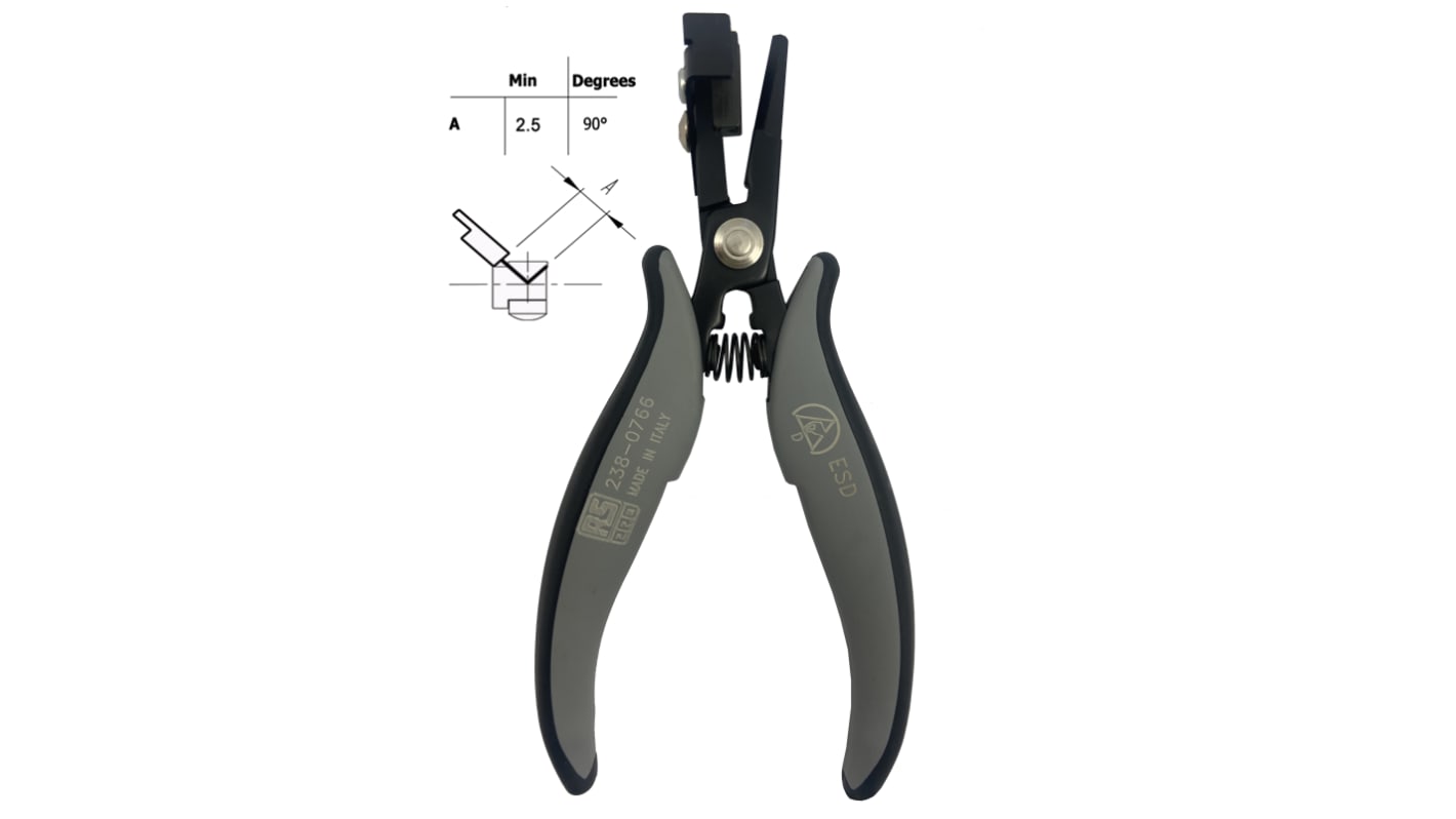 RS PRO Formzange / Backen 37mm 158 mm ESD