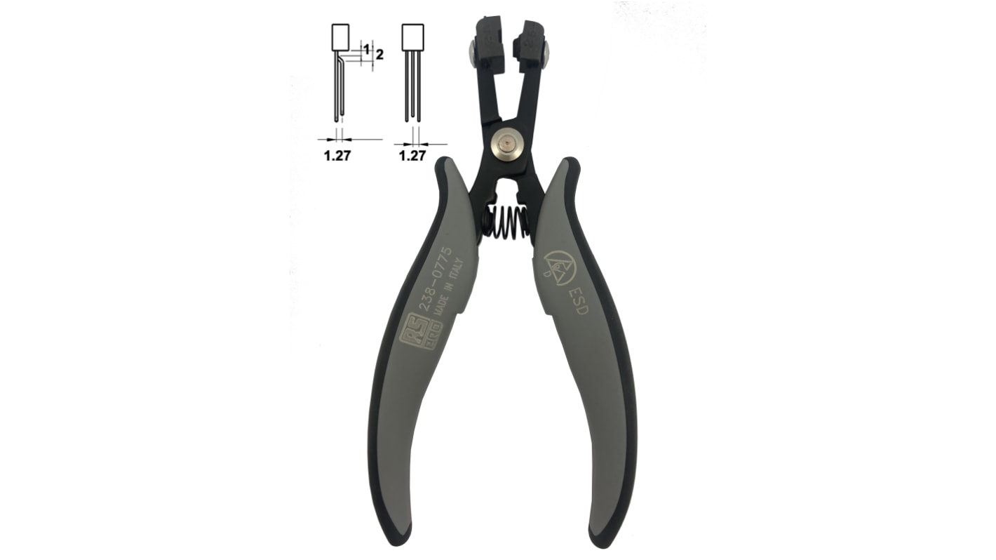 Alicates de conformación ESD RS PRO, corte máx. 1,3 mm, long. total 158 mm