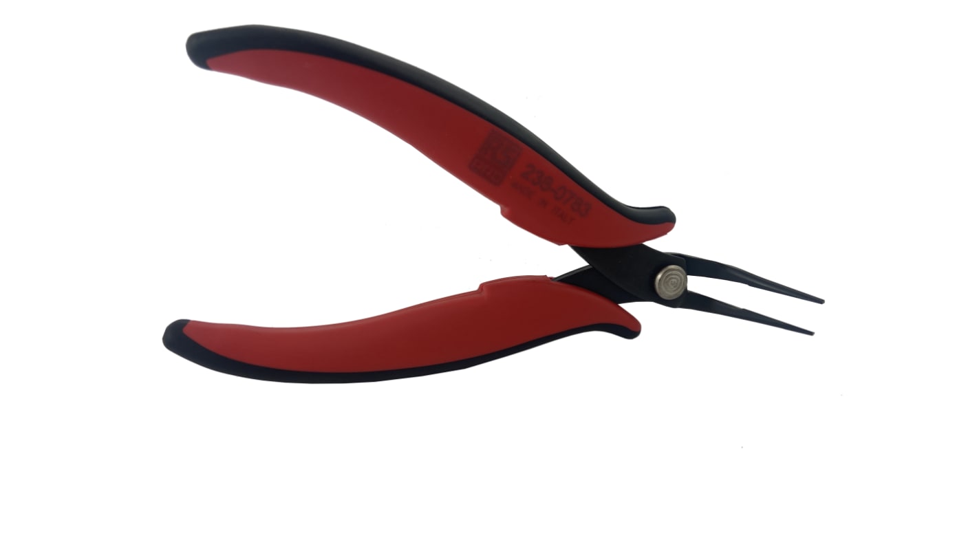 RS PRO Long Nose Pliers, 152 mm Overall, Angled Tip, 16mm Jaw