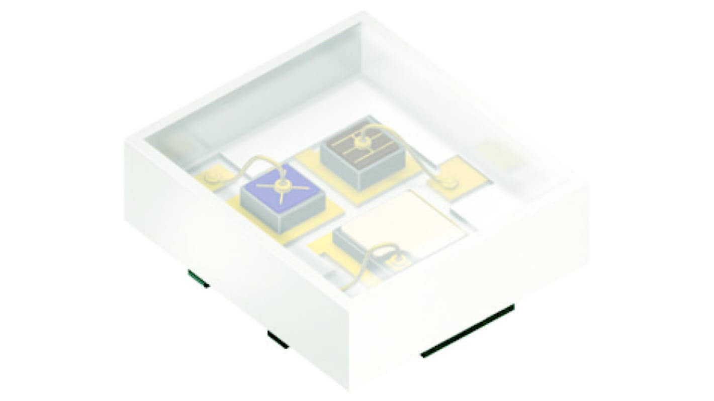 LED infrarouge, ams OSRAM, SFH 7016, CMS, 530 nm, 655 nm, 950 nm, 4.05 mW/sr, 5.4 mW/sr, 7 mW/sr 11mW