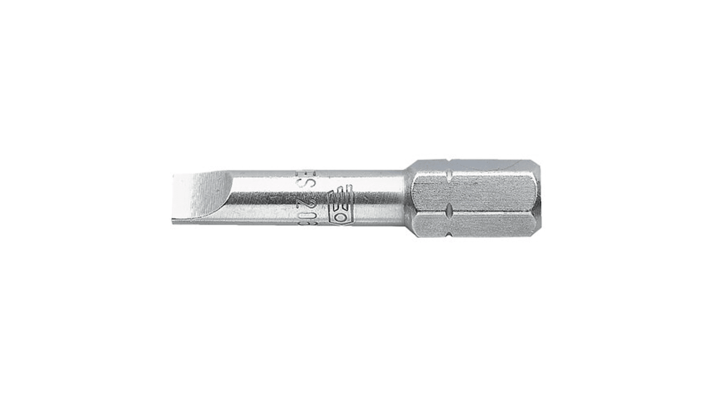 Facom Slotted Screwdriver Bit, 6.5 mm Tip