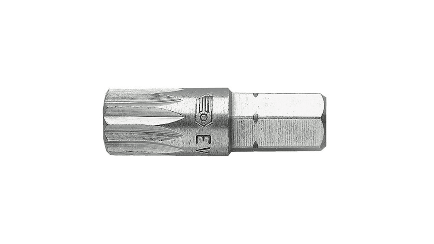 Facom Triple Square Screwdriver Bit, M8 Tip, 25 mm Overall