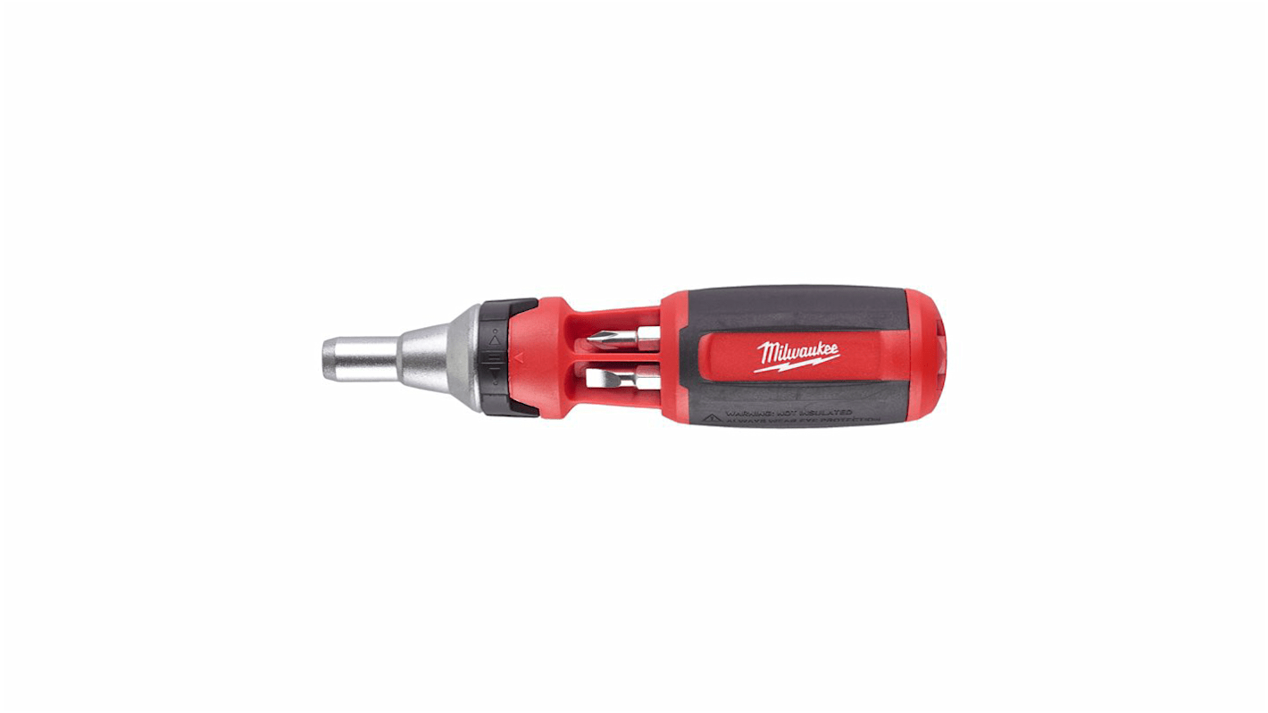 Milwaukee 1/4 in Hexagon Phillips, Slotted, Torx Ratchet Screwdriver