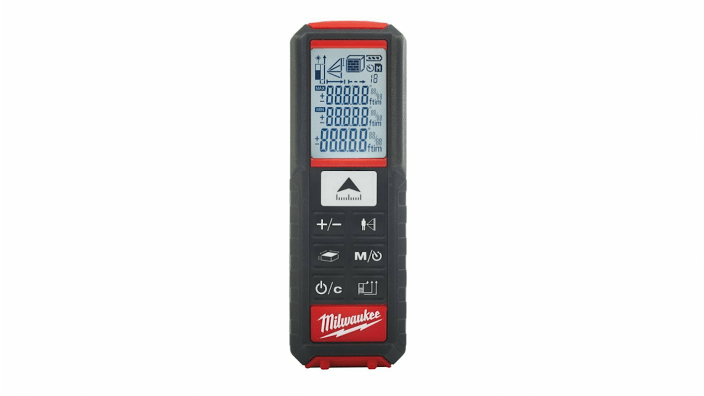 Milwaukee Distance Meter, 0.05 → 50m Range, ±1.5 % Accuracy