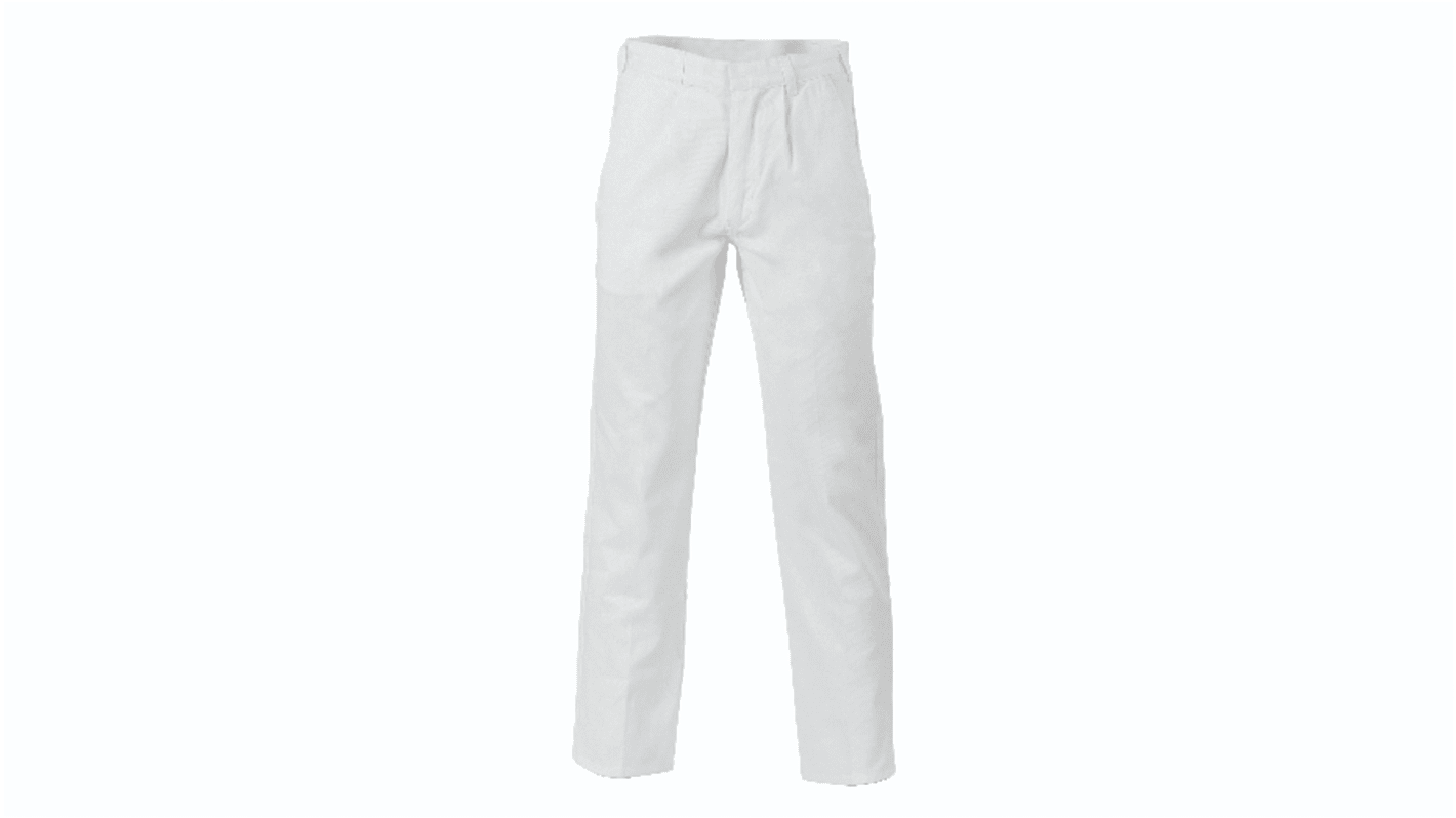 DNC White Unisex's Work Trousers 40in, 102cm Waist