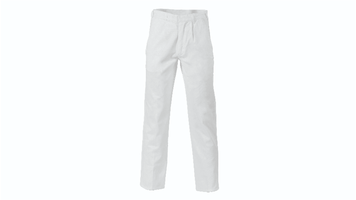 DNC White Unisex's Work Trousers 36in, 92cm Waist