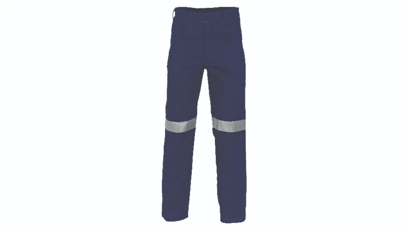 DNC 3314 Navy Anti-Static, Electrical Protection, Hi-Vis, UV Protection Hi Vis Trousers, 72cm Waist Size